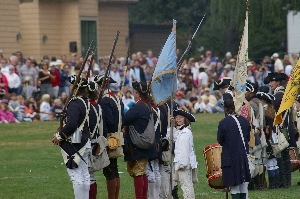 Support_Sponsors Re-enactors at the Fairfield Museum's opening