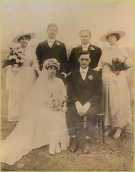 family2 The Dardani - Carissimi Families in a Wedding Group Portrait, 1916